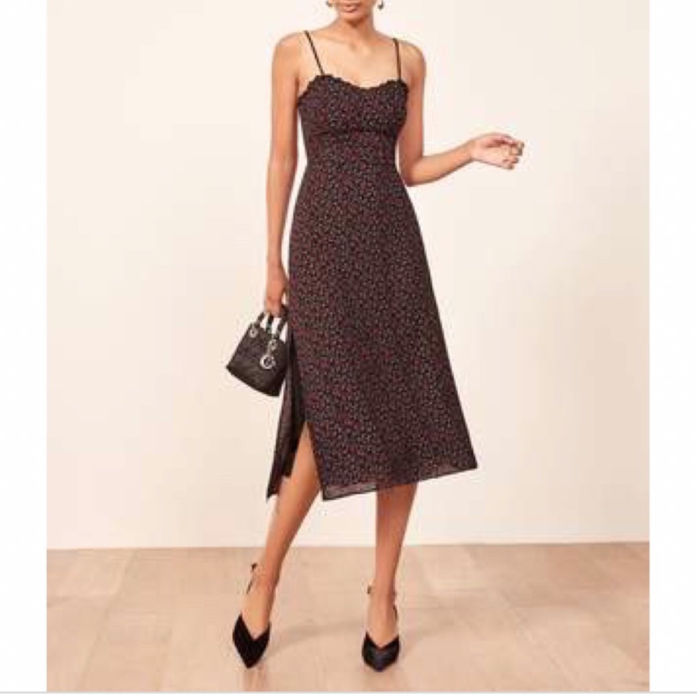 New reformation Cassandra dress in mabel print